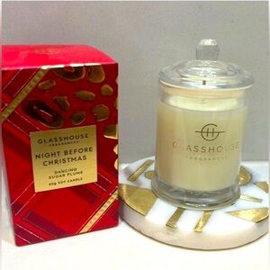 Glasshouse Fragrances 2.1 oz - Night Before Christmas Dancing Sugar Plums, New